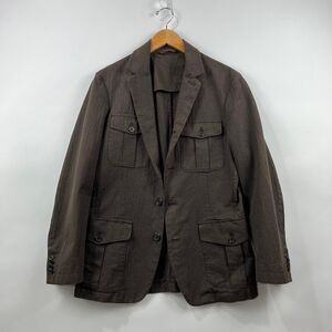 Banana Republic 100% Cotton Safari Utility Field Jacket Small Button Front Multi